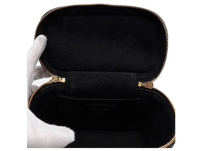 Dior Borsa Tote e Borsa a Tracolla Vanity Piccola da Viaggio Nera Nero - vista 7