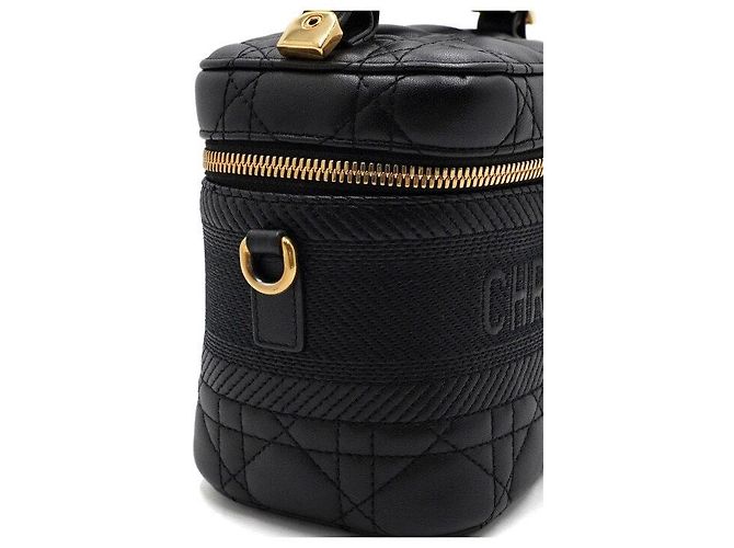 Dior Borsa Tote e Borsa a Tracolla Vanity Piccola da Viaggio Nera Nero - vista 9