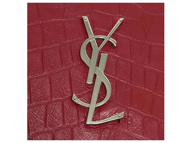 Saint Laurent Monogram Klappentasche Rot - Ansicht 7