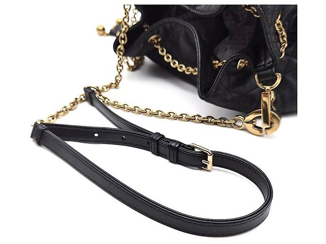 Dior Borsa Christian Cannage Amie Large Nero - vista 5