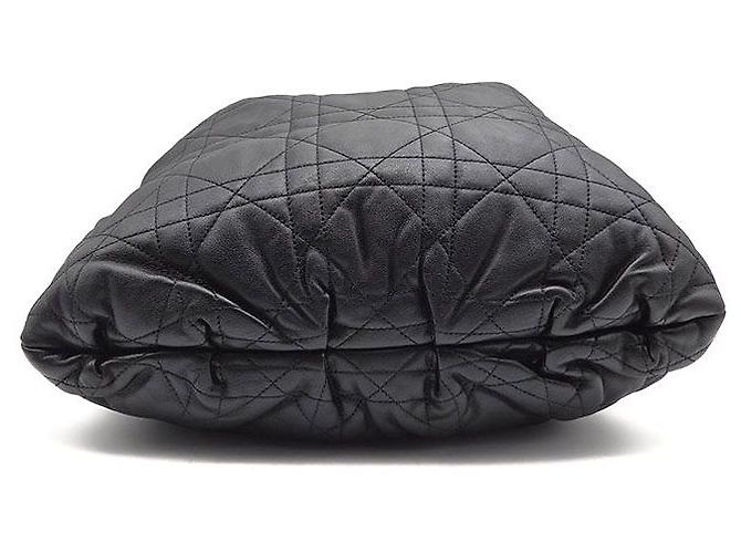 Dior Borsa Christian Cannage Amie Large Nero - vista 7