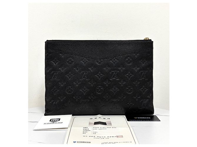 Louis Vuitton Borsa a Pochette Monogram Nera Nero - vista 4