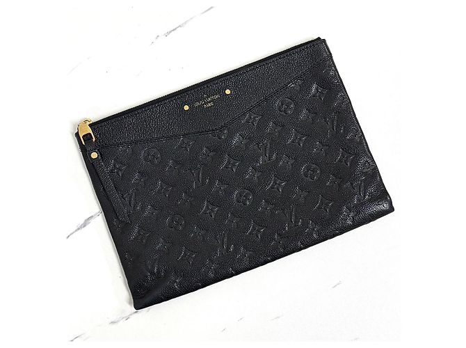 Louis Vuitton Borsa a Pochette Monogram Nera Nero - vista 6