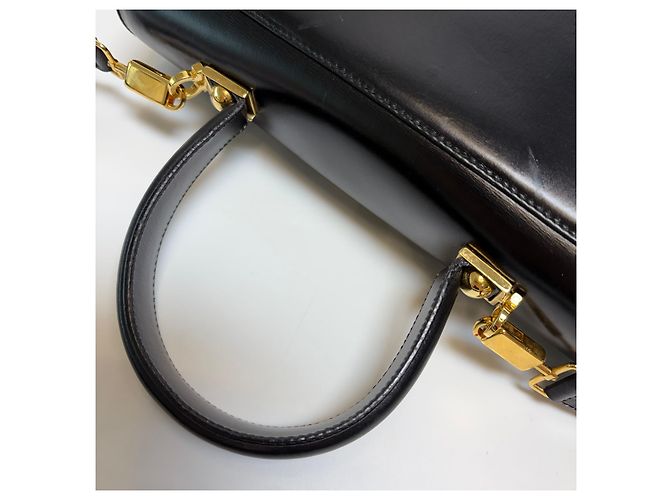 Salvatore Ferragamo Borsa a Tracolla Tote Gancini (Usata, Black) Nero - vista 15