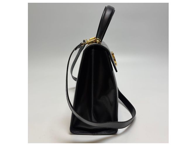 Salvatore Ferragamo Borsa a Tracolla Tote Gancini (Usata, Black) Nero - vista 8
