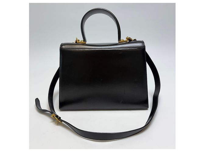 Salvatore Ferragamo Borsa a Tracolla Tote Gancini (Usata, Black) Nero - vista 9