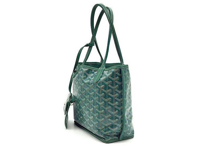 Goyard Mini Anjou Tote Bag Leder Grün - Ansicht 2