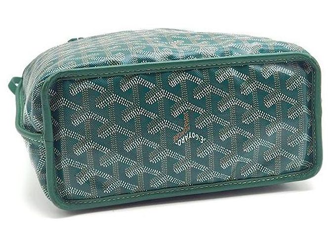 Goyard Mini Anjou Tote Bag Leder Grün - Ansicht 7
