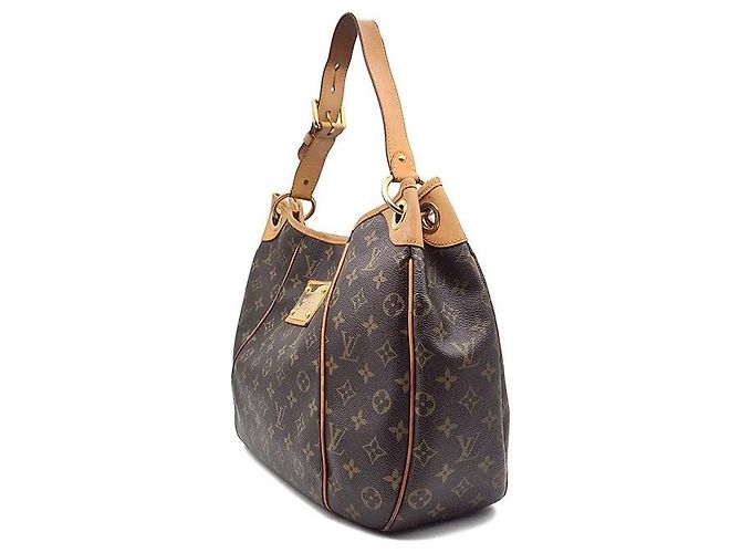 Louis Vuitton Monogram Galliera GM Borsa a mano marrone pelle - vista 2
