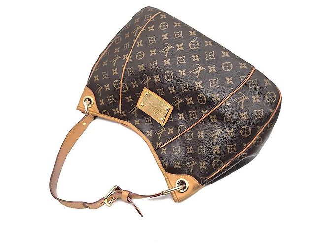 Louis Vuitton Monogram Galliera GM Borsa a mano marrone pelle - vista 4