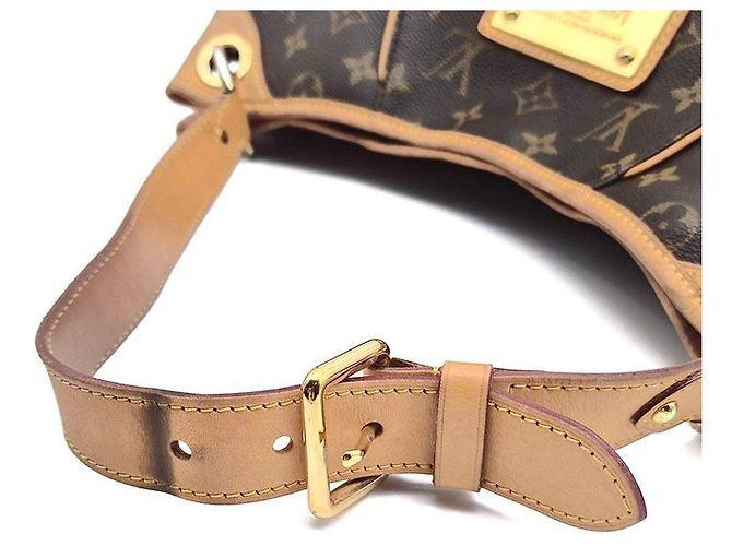 Louis Vuitton Monogram Galliera GM Borsa a mano marrone pelle - vista 5
