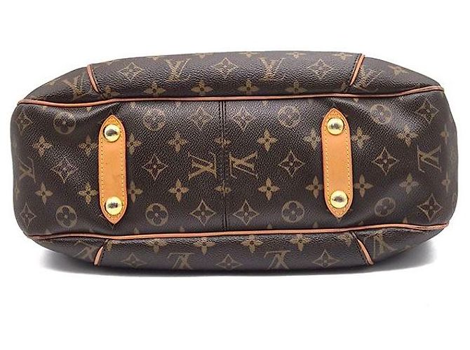 Louis Vuitton Monogram Galliera GM Borsa a mano marrone pelle - vista 7