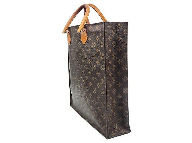 Louis Vuitton Monogram Sac Plat Bolso Marrón Castaño - vista 2