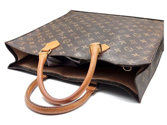 Louis Vuitton Monogram Sac Plat Bolso Marrón Castaño - vista 6
