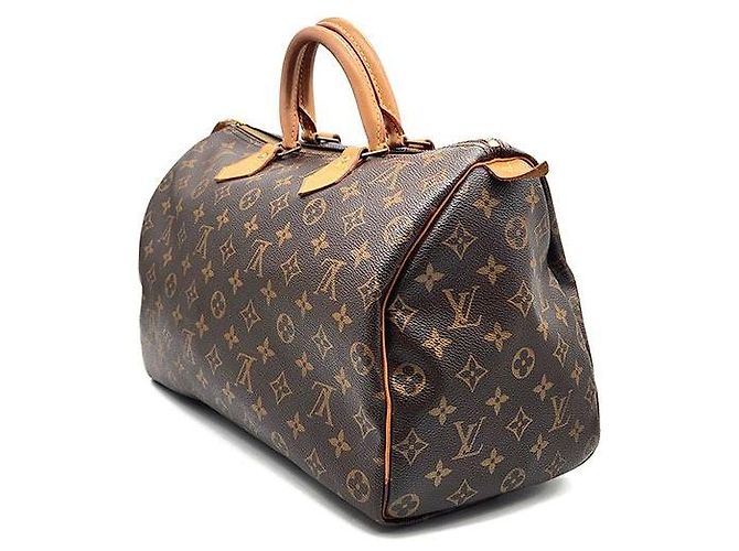 Louis Vuitton Monogram Speedy 35 Marrone - vista 2