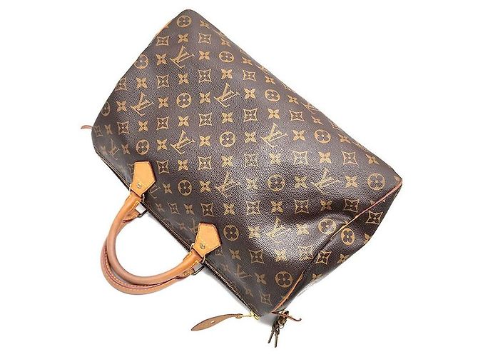 Louis Vuitton Monogram Speedy 35 Marrone - vista 4