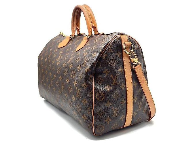 Louis Vuitton Monogram Bandoulière Speedy Marrone - vista 2