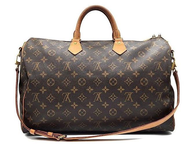 Louis Vuitton Monogram Bandoulière Speedy Marrone - vista 3