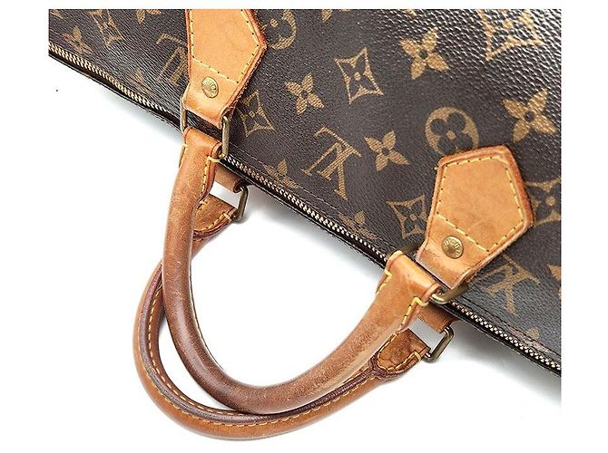 Louis Vuitton Monogram Bandoulière Speedy Marrone - vista 5