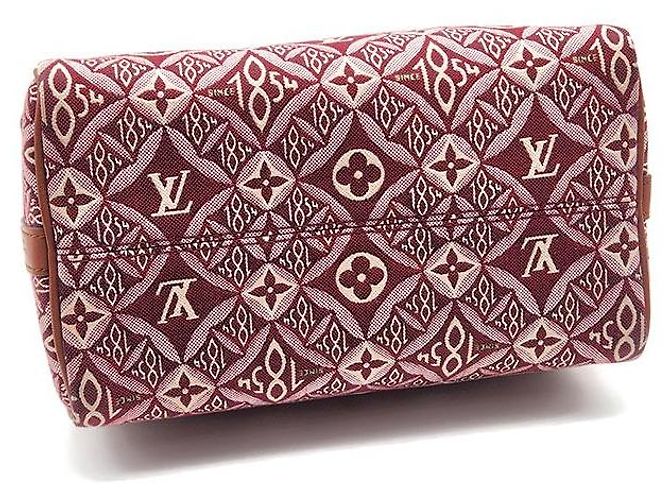 Louis Vuitton Bandoulière Speedy 25 Pelle Rosso Bordeaux - vista 7