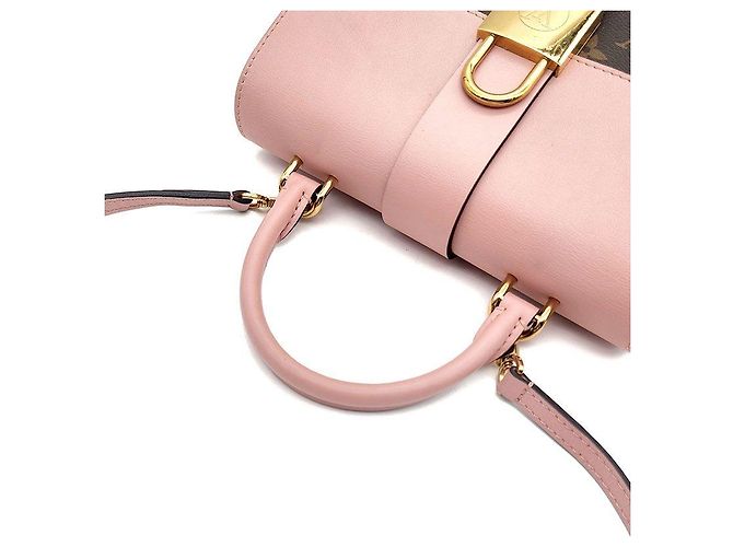 Louis Vuitton Monogram Rocky BB Borsa a mano rosa in tela - vista 5