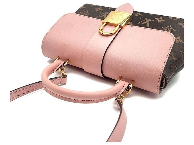 Louis Vuitton Monogram Rocky BB Borsa a mano rosa in tela - vista 6