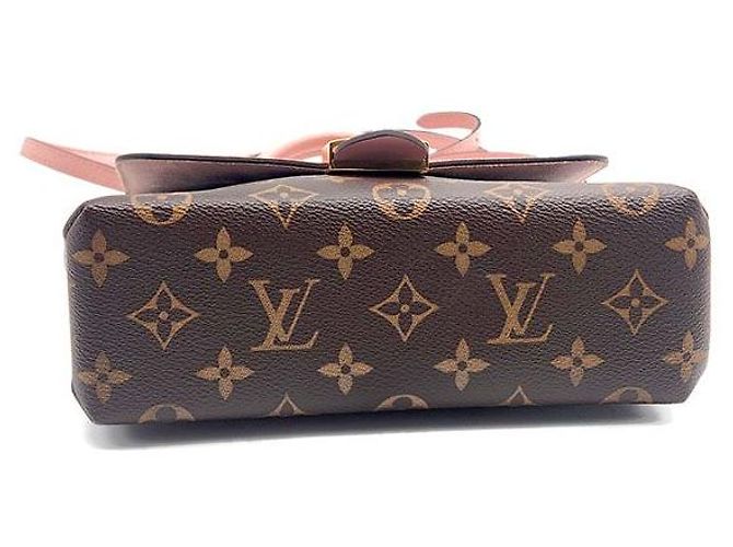Louis Vuitton Monogram Rocky BB Borsa a mano rosa in tela - vista 7