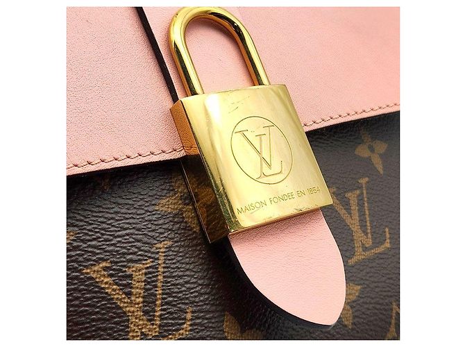 Louis Vuitton Monogram Rocky BB Borsa a mano rosa in tela - vista 8