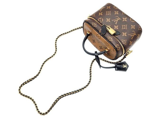 Borsa Louis Vuitton Monogram Vanity PM Marrone - vista 4
