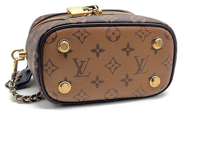 Borsa Louis Vuitton Monogram Vanity PM Marrone - vista 7