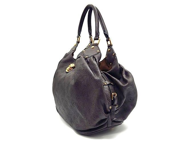 Borsa a mano Louis Vuitton Mahina in pelle marrone - vista 2