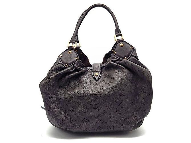 Borsa a mano Louis Vuitton Mahina in pelle marrone - vista 3