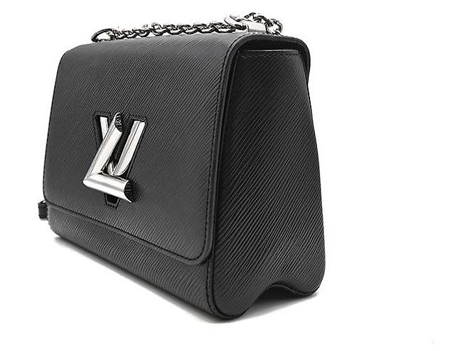 Louis Vuitton Epi Twist MM Borsa in pelle nera Nero - vista 2