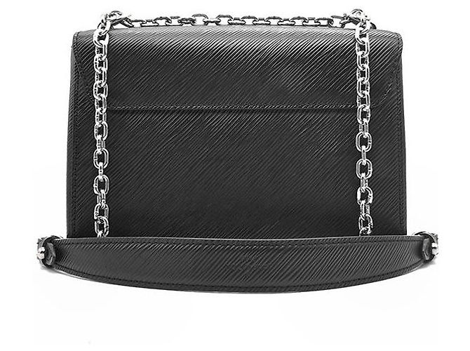 Louis Vuitton Epi Twist MM Borsa in pelle nera Nero - vista 3