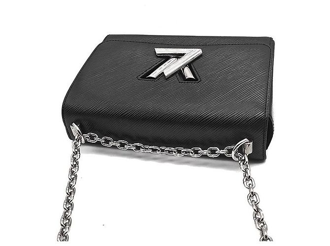 Louis Vuitton Epi Twist MM Borsa in pelle nera Nero - vista 6