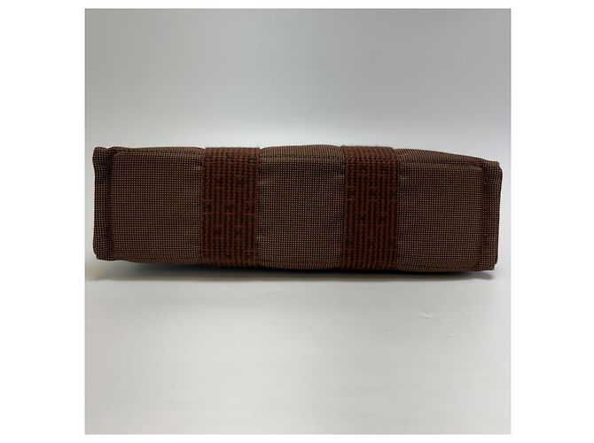 Hermès Borsa Tote Furuto Canvas PM Brown (Top Grade) Marrone - vista 14