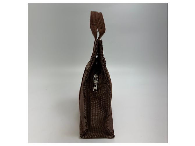 Hermès Borsa Tote Furuto Canvas PM Brown (Top Grade) Marrone - vista 5