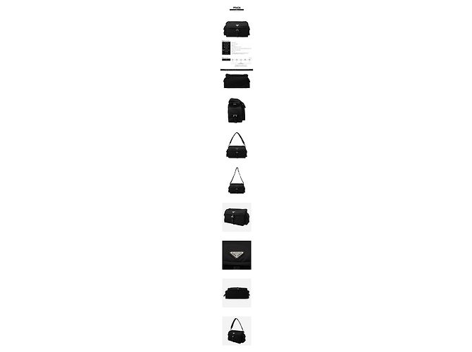 Prada Borsa a tracolla grande in Re-nylon Nero - vista 2