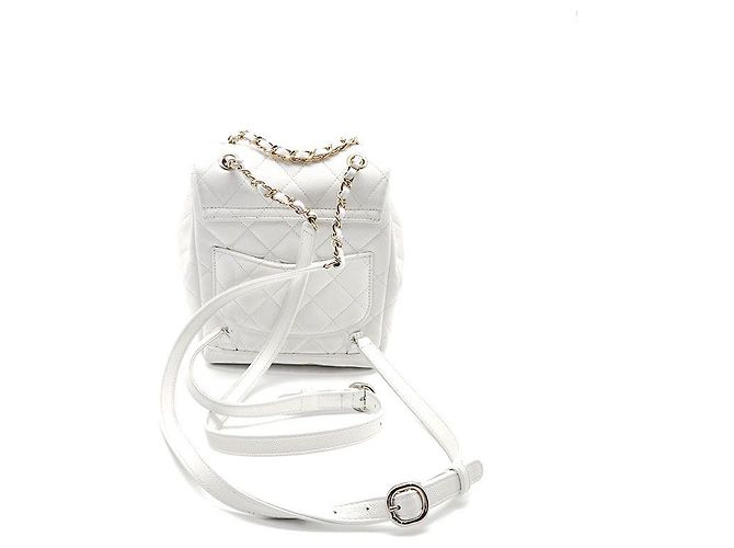 Chanel Zaino Piccolo Caviar Urban Spirit Bianco - vista 3