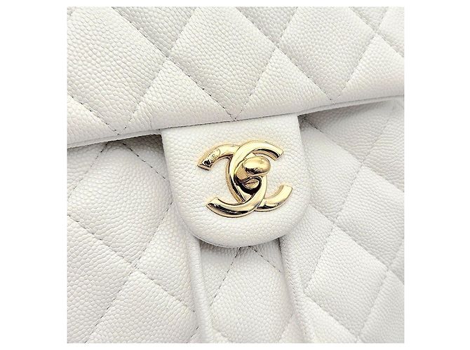 Chanel Zaino Piccolo Caviar Urban Spirit Bianco - vista 7