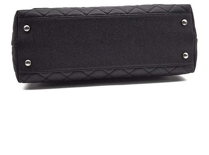 Chanel Caviar Coco Handle 28 Nero in Pelle - vista 8
