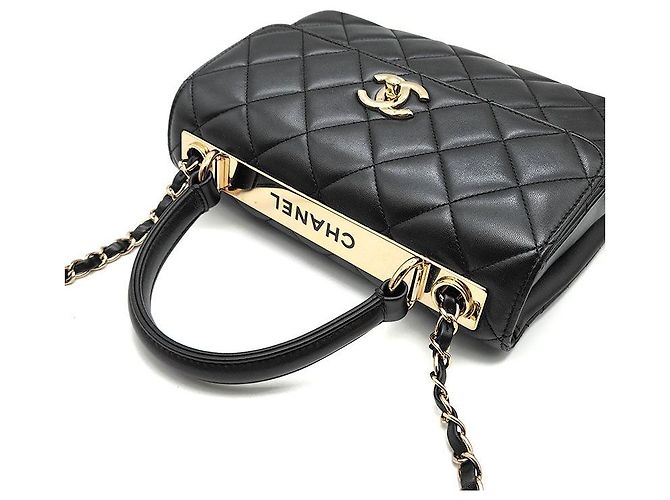 Borsa a mano Chanel Trendy CC Small in pelle nera Nero - vista 6