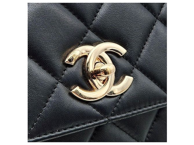 Borsa a mano Chanel Trendy CC Small in pelle nera Nero - vista 8
