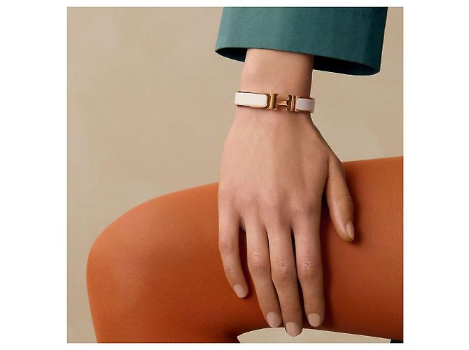 Hermès Pulsera Clickash Oro Rosa Blanco Naranja - vista 5