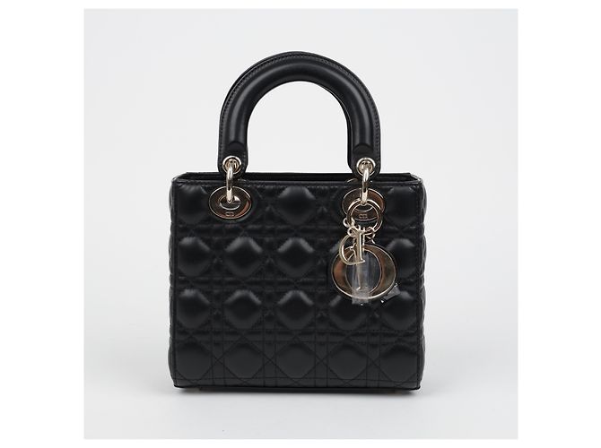 Dior Lady MY ABC Small Cannage Lammleder Tote Bag Schwarz - Ansicht 2