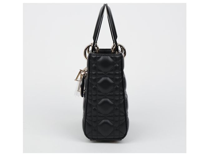 Dior Lady MY ABC Small Cannage Lammleder Tote Bag Schwarz - Ansicht 5