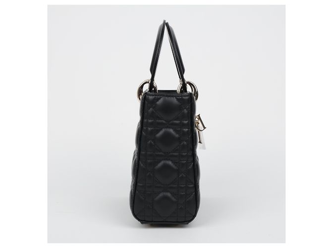 Dior Lady MY ABC Small Cannage Lammleder Tote Bag Schwarz - Ansicht 6