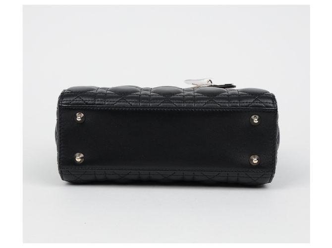 Dior Lady MY ABC Small Cannage Lammleder Tote Bag Schwarz - Ansicht 7