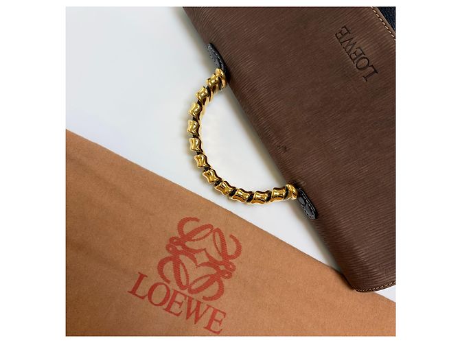 Loewe Velzquez Two-Tone Tote Bag mit Tragegriffen Braun - Ansicht 11