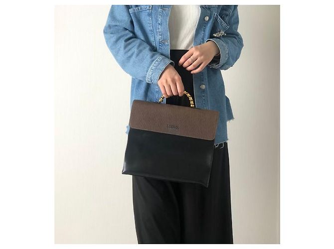 Loewe Velzquez Two-Tone Tote Bag mit Tragegriffen Braun - Ansicht 21